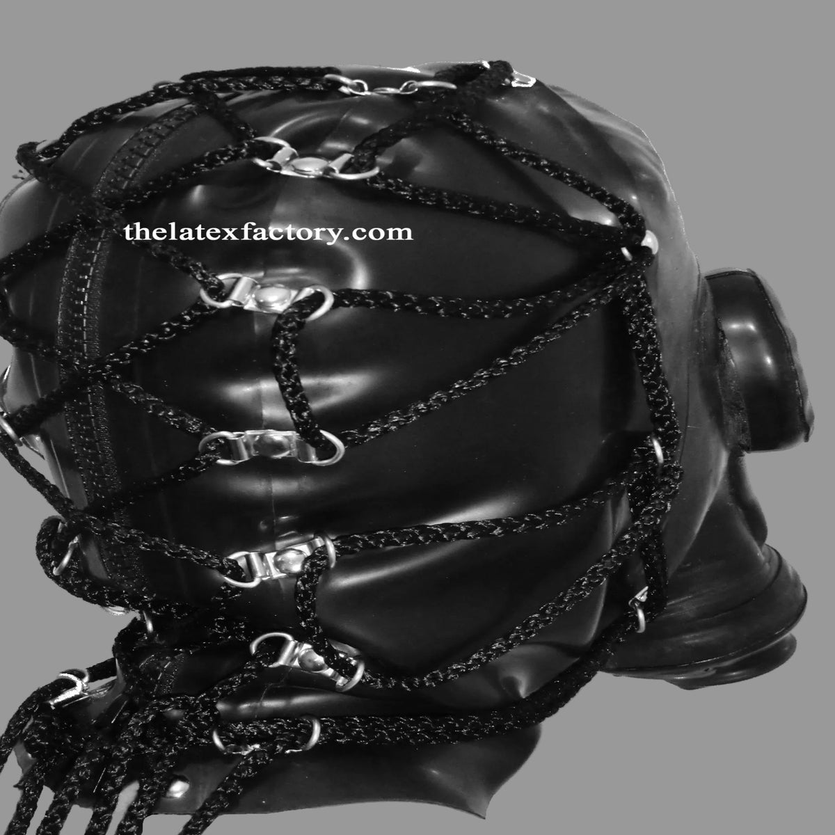 tie back russian gas mask with eye caps