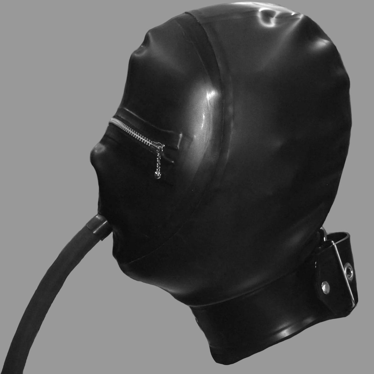 zipped eyes with air pipe and neck belt