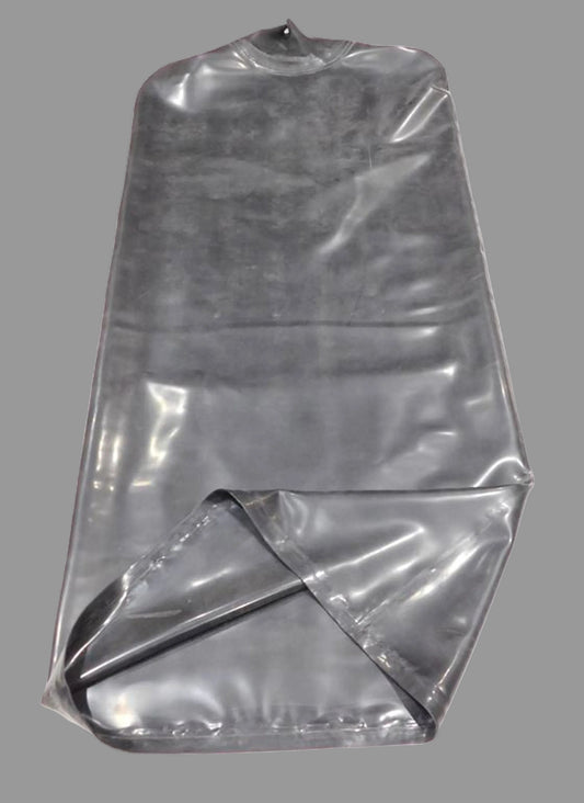 inflatable boy bag in heavy latex rubber pull over