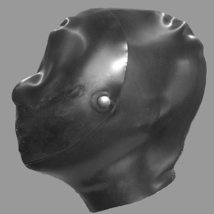 Premium Modular Latex Hood with Removable Face Panel - Handmade in the UK - 1.00mm Latex