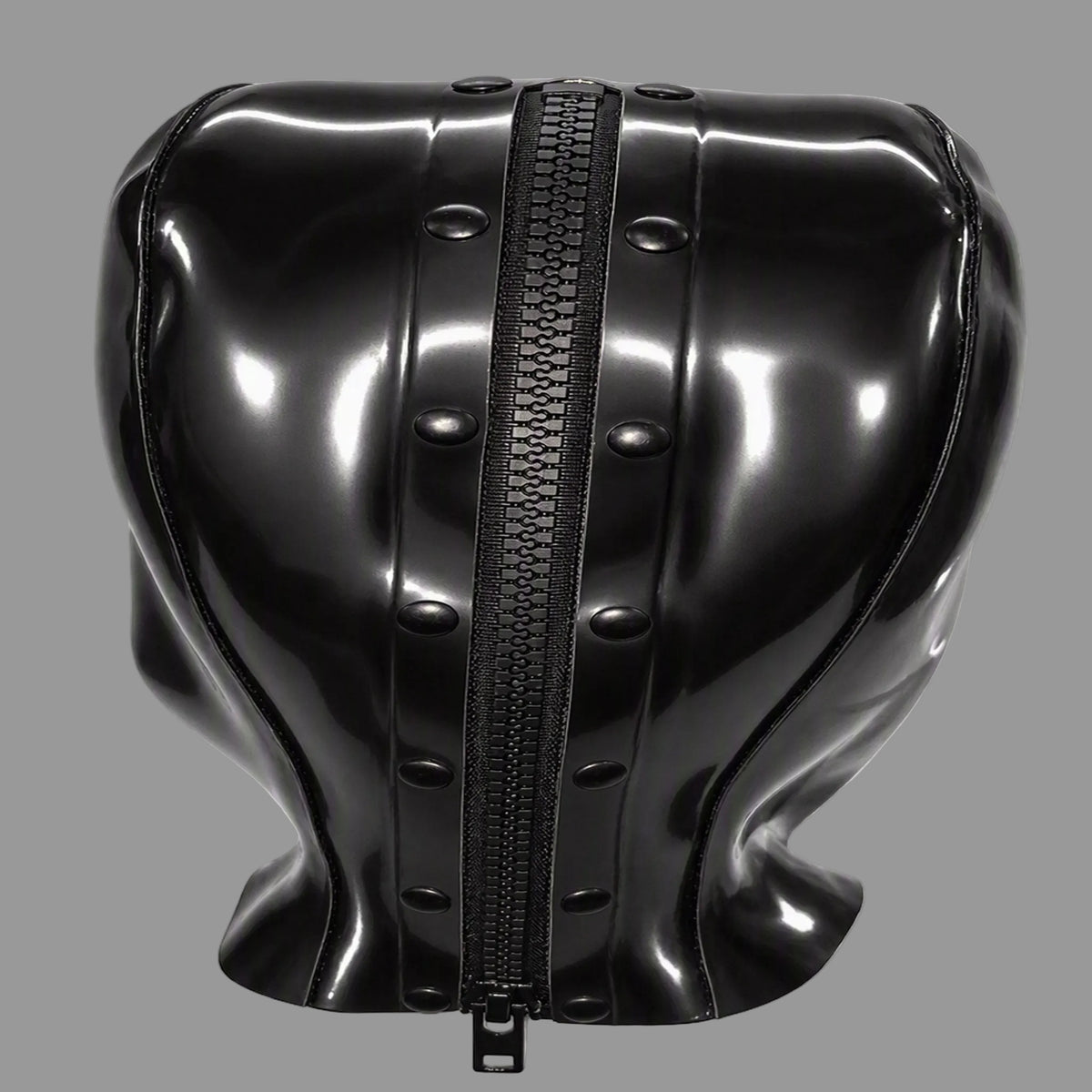 Premium Modular Latex Hood with Removable Face Panel - Handmade in the UK - 1.00mm Latex