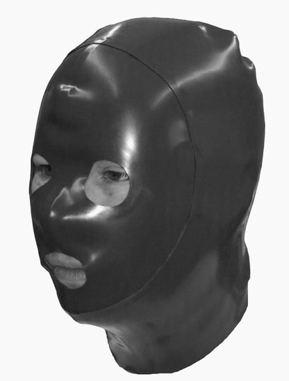 Latex Hood in 1.00mm Rubber with Open Eyes and Mouth