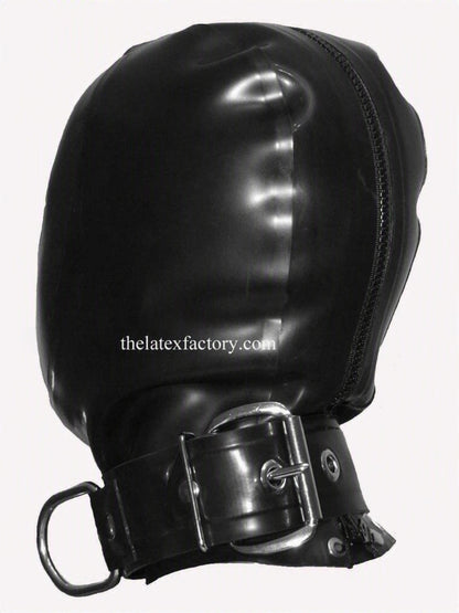 Latex Rubber Hood – 1.00mm Thick with Reinforced Neck Belt & D‑Rings