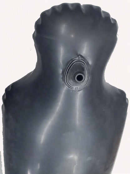 Heavy Weight Pull Over Solo Inflatable Latex Body Bag with Medical Mask