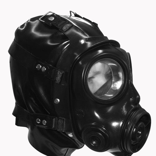 s10 bondage hood with integrated latex hood 