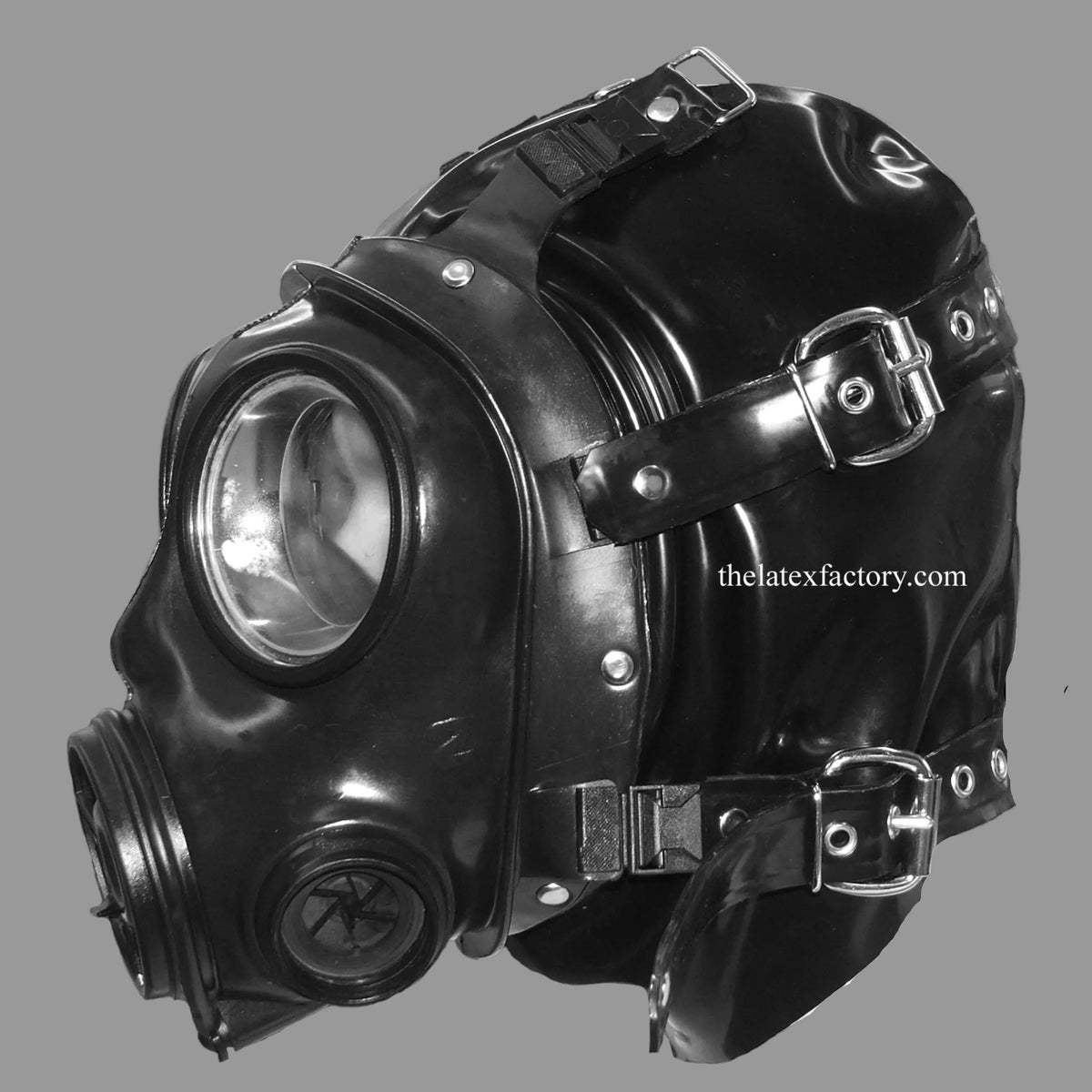 S60 Mask British S10 Gas Mask with Latex Back Panel | The Latex Factory